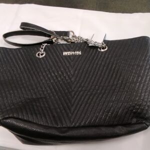 Kenneth Cole Reaction Black Chevron Tote